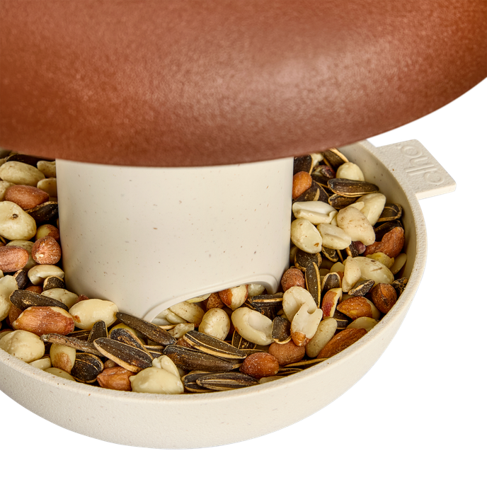 organic feeder silo 18cm chestnut brown